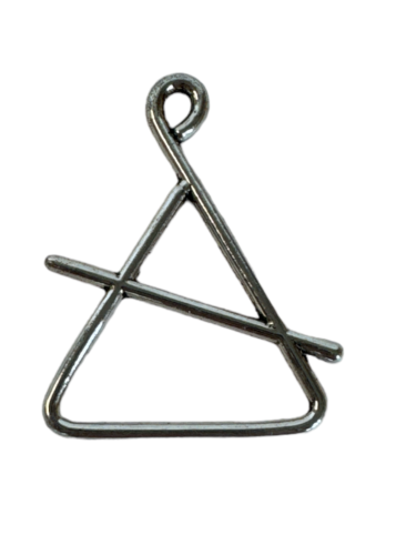 Pendentif Triangle de Chante de Noël 35x28mm differentes couleurs