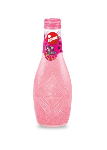 Limonade Pink "rose" en bouteille de verre EPSA de 232 ml