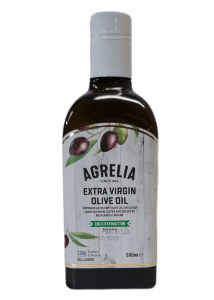 Huile d'olive vierge extra AGRELIA en bouteille 500 ml DLC: 19.06.2022