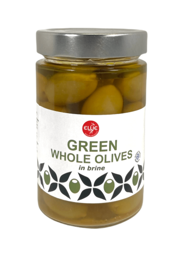 Olives Vertes grecques de Chalkidiki en bocal ELLIE 190 g