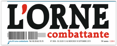 Article sur le journal Orne Combattante 12.09.2019