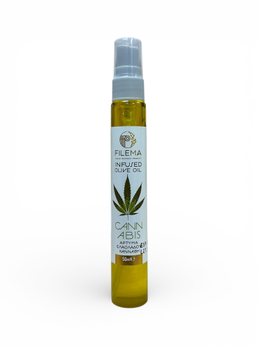 Huile d’olive en spray infusée au cannabis FILEMA 50 ml