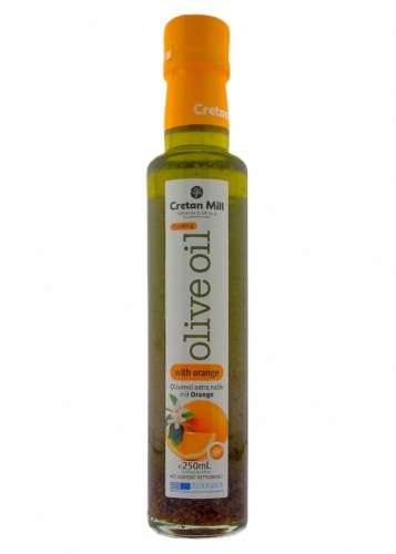 Huile d’olive vierge extra infusée à l'orange CRETAN MILL 250 ml