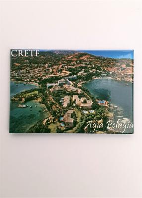 Magnet Souvenir de Crète-Grèce AGIA PELAGIA 8cmx5cm