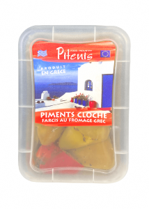 Petits poivrons cloche verts farcis au fromage grec PITENIS 200 g