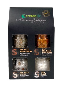 Coffret grec  de 4 sels CRETAN LIFE