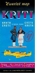 Carte Tourstique de Crète " Kriti"