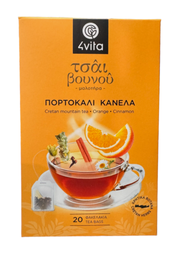 Thé des montagnes Orange Cannelle 4VITA en sachets 20x1,5g