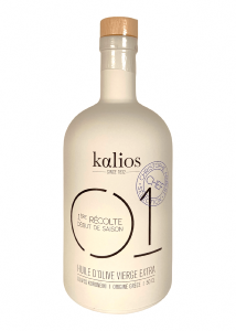 Huile d’olive KALIOS 01 Chef Christophe Aribert Récolte début de saison 500 ml