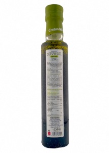 Huile d’olive vierge extra infusée au basilic CRETAN MILL 250 ml