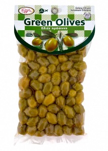 Olives vertes de Chalkidiki - Grèce  en sous vide ELLIE 500 g