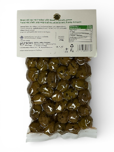 Olives grecques vertes Atlas basilic thym citron FILEMA 250 g