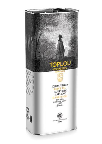 Huile d'olive vierge extra AOP de Sitia MONASTÈRE DE TOPLOU en bidon 4 l