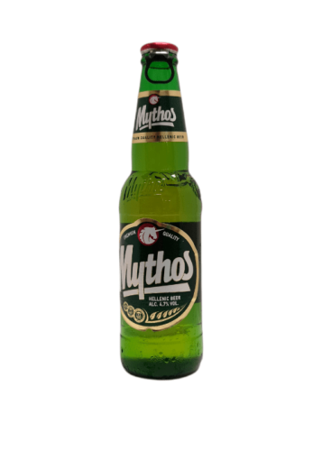 Bière Mythos grecque 4.7% vol d'alcool en bouteille 330 ml