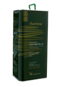  Huile d’olive vierge extra “Charisma”, bidon métallique de 5 l DLC: 09.22