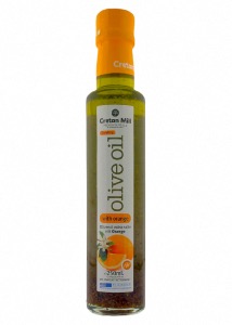 Huile dolive vierge extra infuse  l'orange CRETAN MILL 250 ml