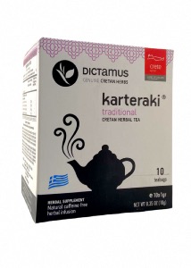 Infusion traditionnelle de Crète KARTERAKI en sachet  DICTAMUS 10 sachets x 1 g