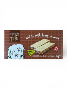 Gaufrettes croustillantes au miel et cacao THE BEE BROS 135 g