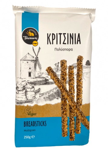 Gressins Crétois aux multigrains Vegan TSATSAKIS 250 g