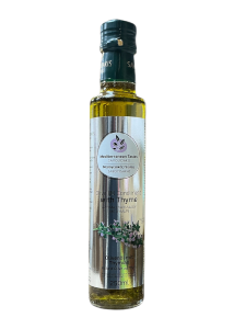 Huile d'olive vierge extra au thym SAVOUIDAKIS en bouteille 250 ml
