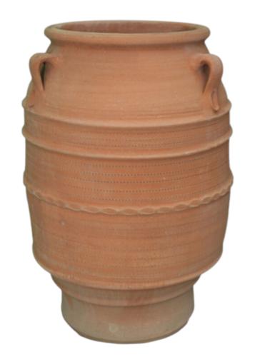Jarre Knossos en terre cuite artisanale de Crète KRITIKA CERAMICA modèle 70 cmX50 cm