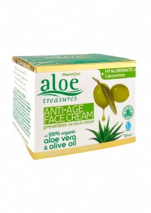 Crème anti-âge prévention à l'aloe vera et à l'huile d'olive ALOE TREASURES 50ml