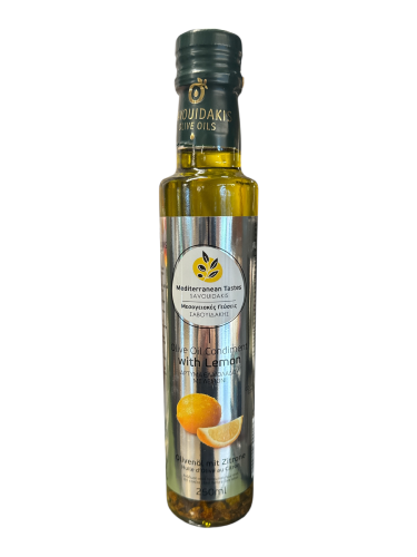 Huile d’olive vierge extra infusée au citron SAVOUIDAKIS 250 ml