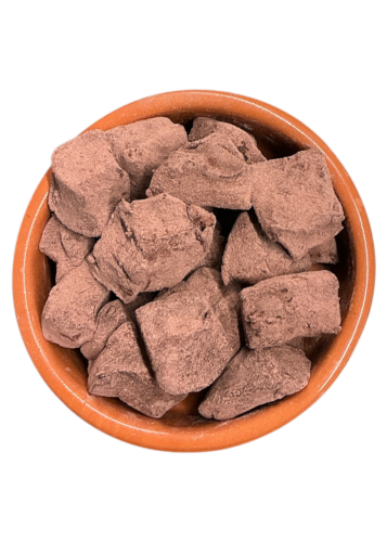 Loukoums à l’orange enrobés de cacao de Lamia TSIATSOS en vrac par 200 g