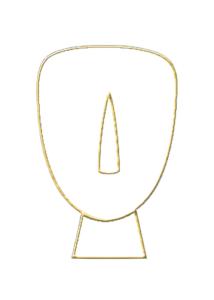 Pin’s idole cycladique – Art des Cyclades - Grèce antique ATP 3 cm