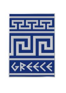 Pin’s méandre grec – Motif de la Grèce antique ATP 3 cm