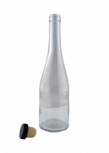 Bouteille vide en verre type Gaulle 500 ml