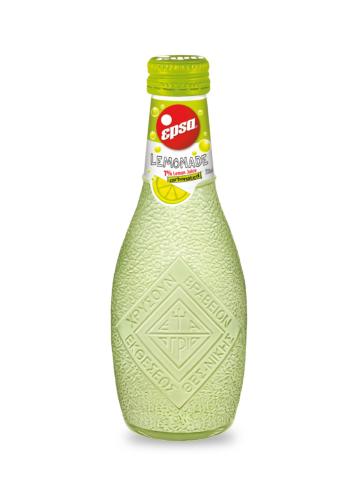 Limonade gazeuse grecque EPSA en bouteille de verre de 232 ml