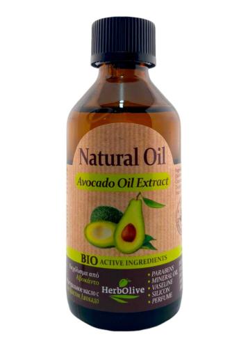 Extrait d'huile naturel d'avocat HERBOLIVE 100 ml