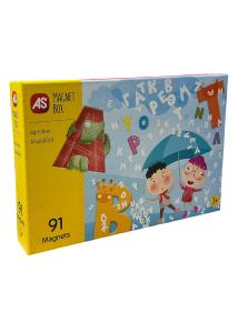 Coffret lettres magntiques alphabet grec AS COMPANY Magnet Box 91 pices