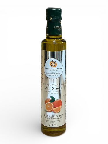 Huile d’olive vierge extra infusée à l'orange SAVOUIDAKIS 250 ml