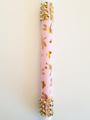 lambada - Bougies avec décoration faite main  - Rose en strass