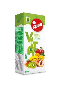 Jus 100% Vita issu de 9 fruits en Tetra Pak EPSA 250 ml