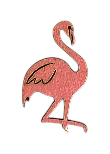 Flamant rose en bois DIY 1,4x0,01x2,5