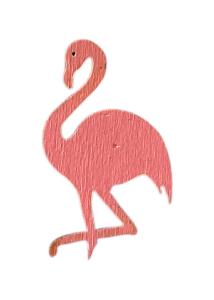 Flamant rose en bois DIY 1,4x0,01x2,5