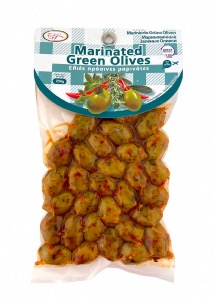 Olives vertes marinées grecques ELLIE 250 g