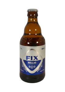 Bière grecque FIX 5% alcool en bouteille 330 ml