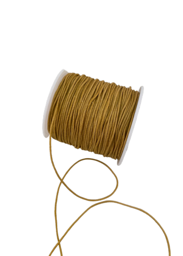 Cordelette ronde en polyester couleur naturel/beige 1 mm par 5 mètres