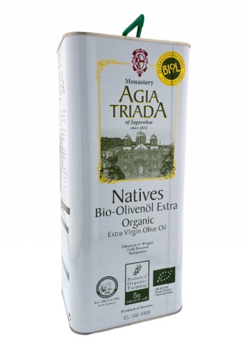 Huile d'olive vierge extra de Crète BIO - Monastère AGIA TRIADA en 5 l