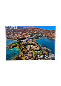 Magnet Souvenir de Crte-Grce AGIA PELAGIA 8cmx5cm