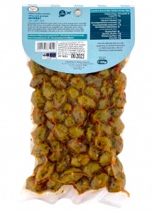 Olives vertes grecques marinées au thym, piment, origan ELLIE 500 g