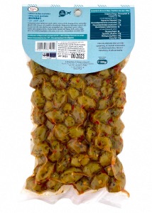 Olives vertes grecques marinées au thym, piment et origan ELLIE 500 g