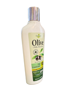 Après-shampooing à l'huile d'olive et à l'aloe vera pour cheveux normaux et gras HERBOLIVE 200 ml