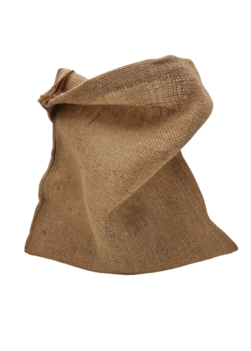 Grand sac en toile de jute durable, dimensions 34x46 cm