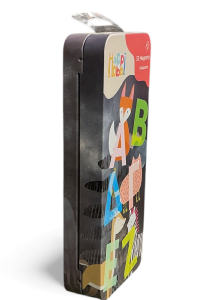 Magnets alphabet grec en boîte métal HAPPI HOBBI 53 pièces