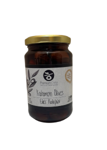 Olives noires Kalamon de Kalamata naturelles en bocal PREMIUM CRETE 190 g net